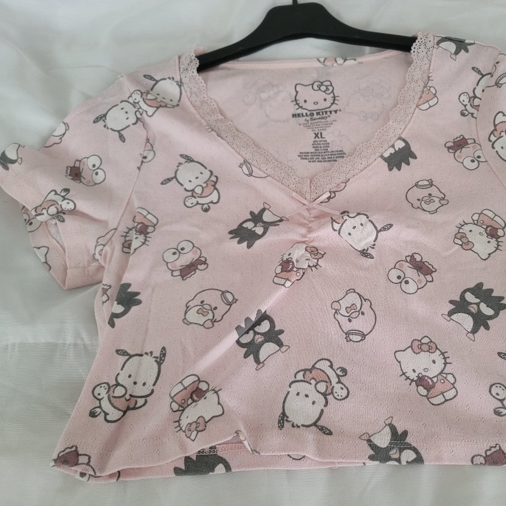 Hello kitty and friends crop top